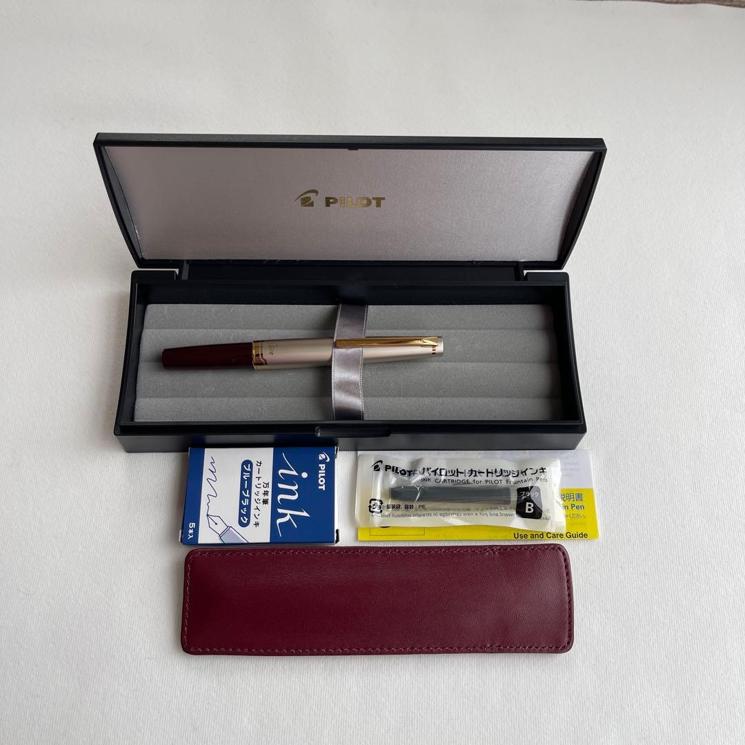 パイロットPILOT万年筆*Elite95s*ディープレッド　細字Ｆ
