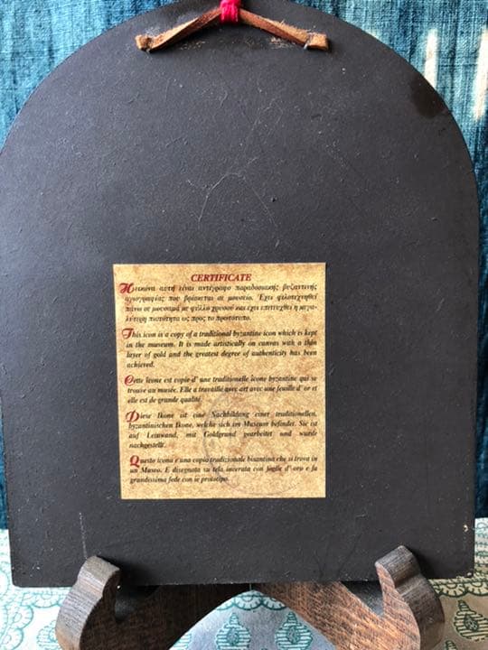 聖母子手描きイコン2