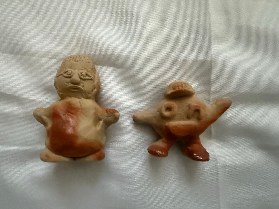 【レア】水曜どうでしょうミニ備前焼き　藤やん・onちゃんセット