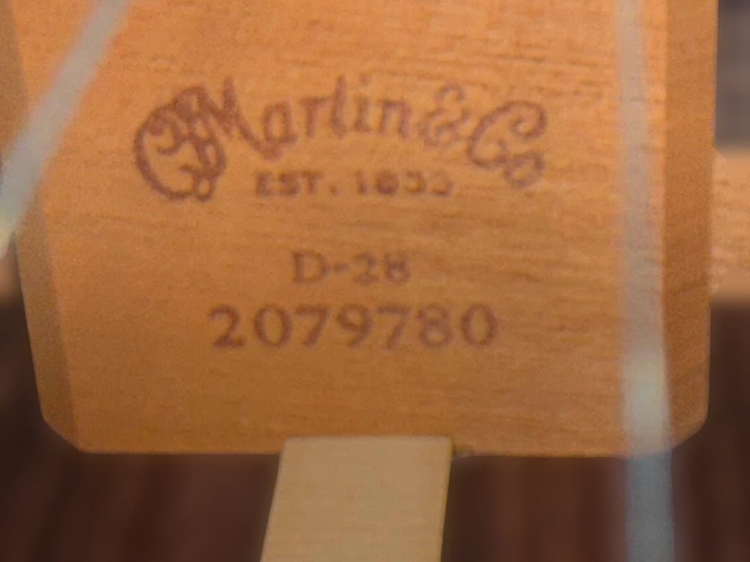 マーチン D28 2017年新品購入 ほぼ使っていません（数時間のみ）