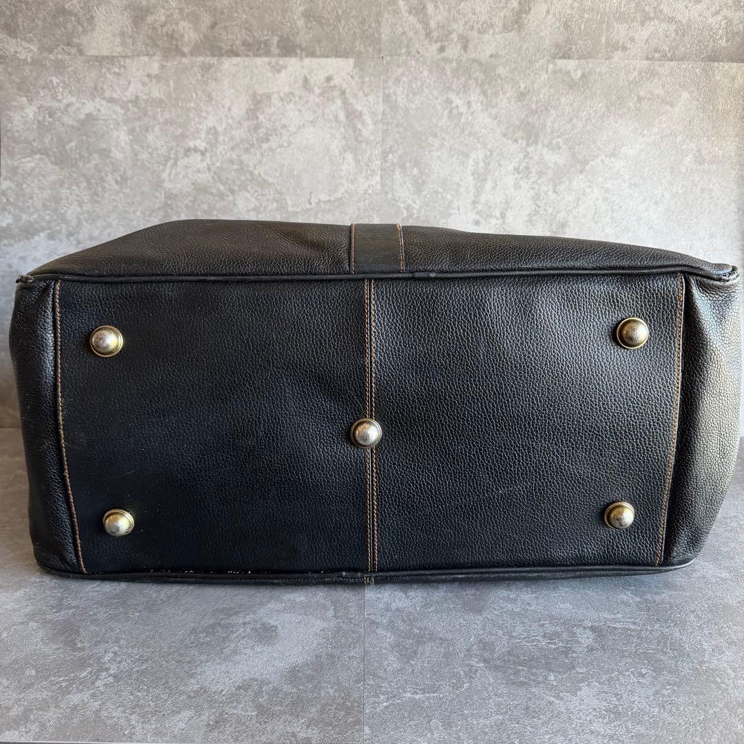 ⭐️ダンヒル⭐️オールレザー ボストンバッグ ブラック 旅行鞄 大容量