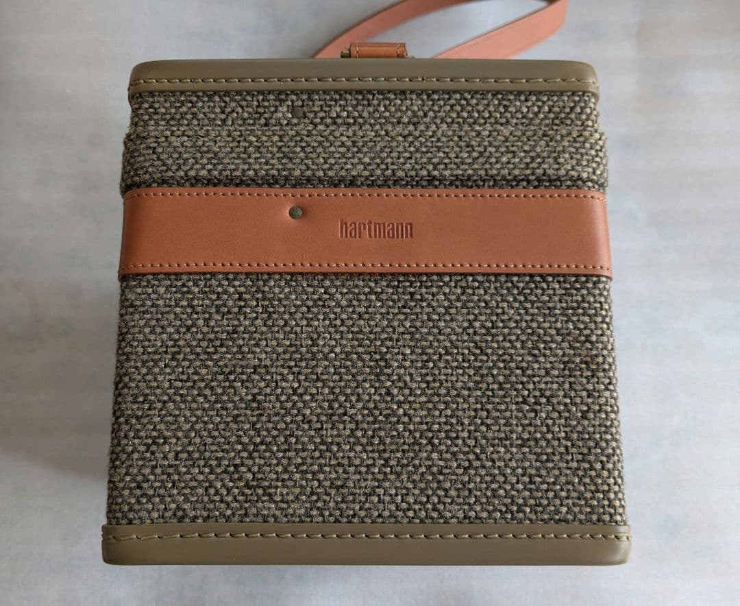 Hartmann　コスメティックケース　メイクボックス　ツイード