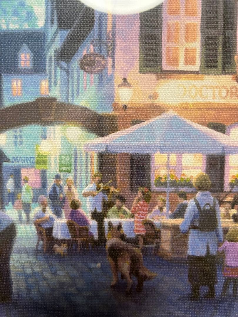 笹倉鉄平　散歩の時間に　ジクレー　直筆サイン右下　裏面も綺麗