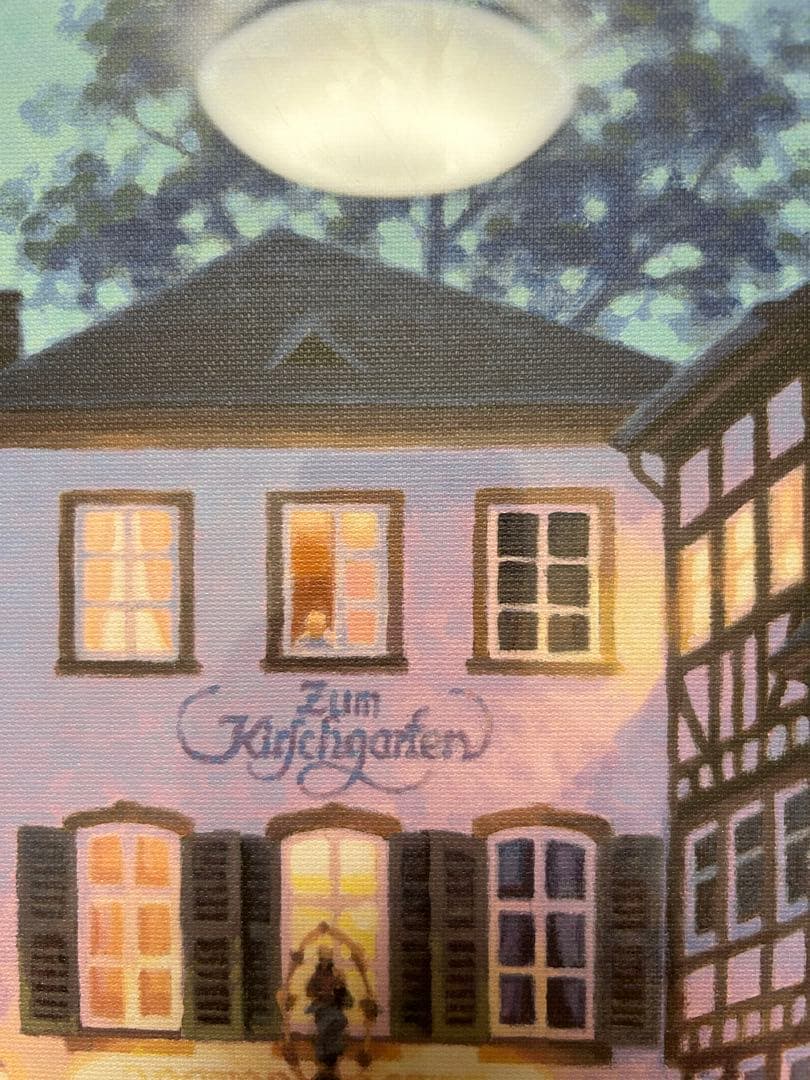 笹倉鉄平　散歩の時間に　ジクレー　直筆サイン右下　裏面も綺麗