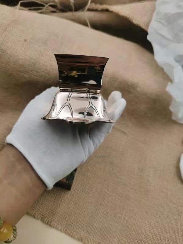 【修縁堂】歓喜天大根器 真言宗 チベット密教 仏具 真鍮製vajra6*7cm