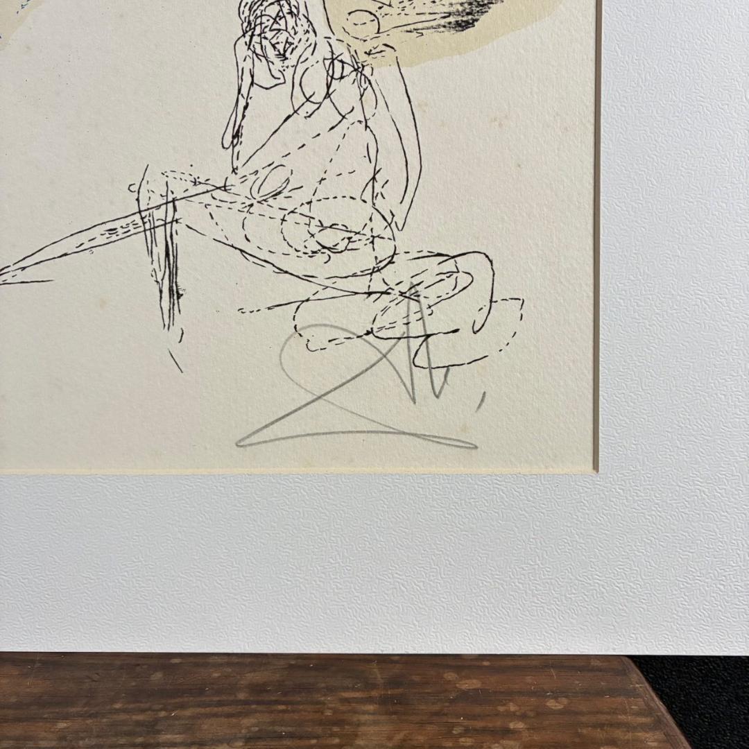 サルバドール・ダリ リトグラフ 版画 直筆サイン入り 限定品 額縁入り
