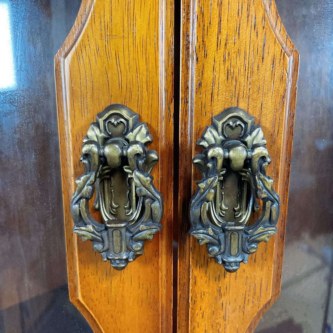 日本製　アヤノクラフト　綾野製作所 ブラウン 木製 コーナーキャビネット