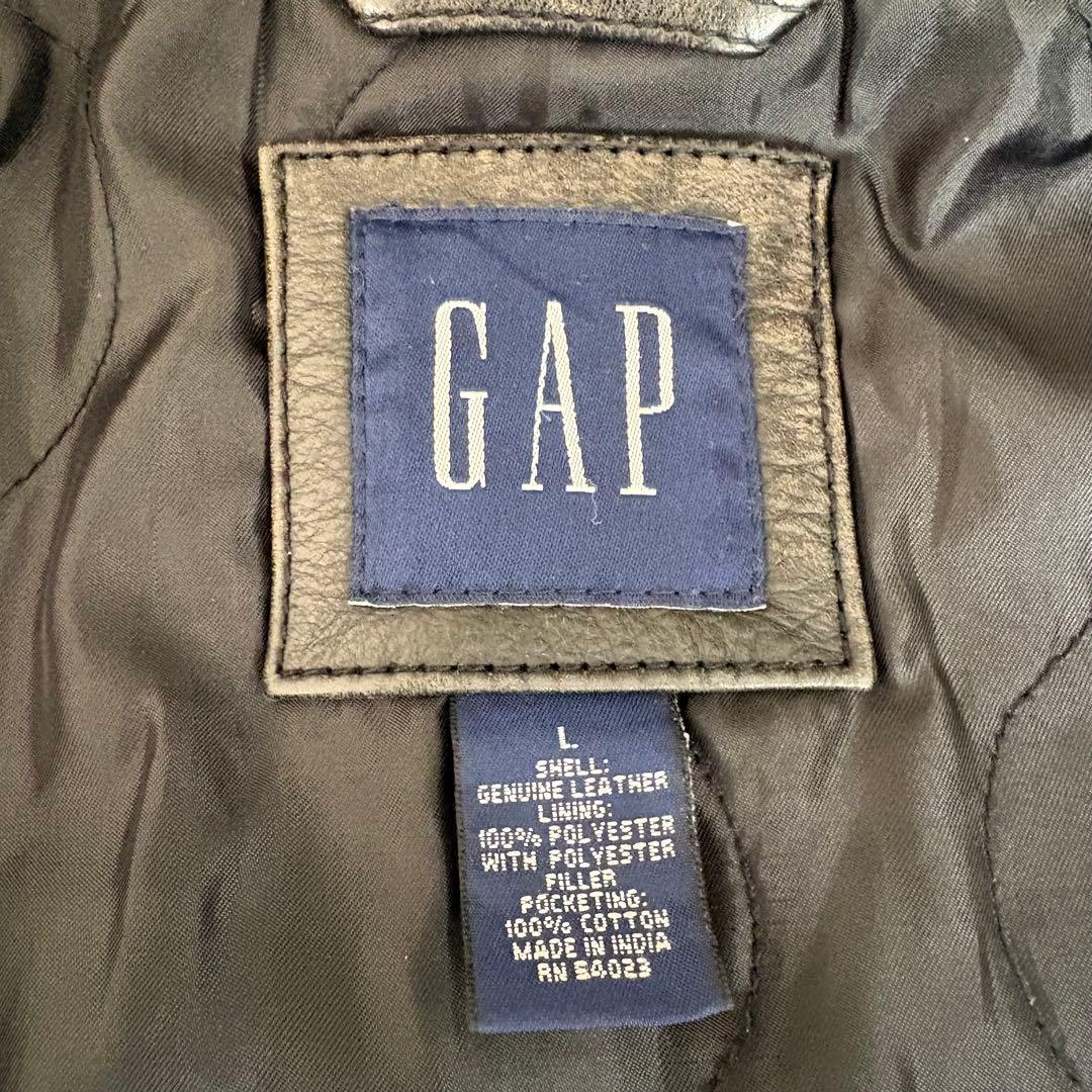 【美品】 old gap レザーカーコート 野村訓市氏着用Lsize