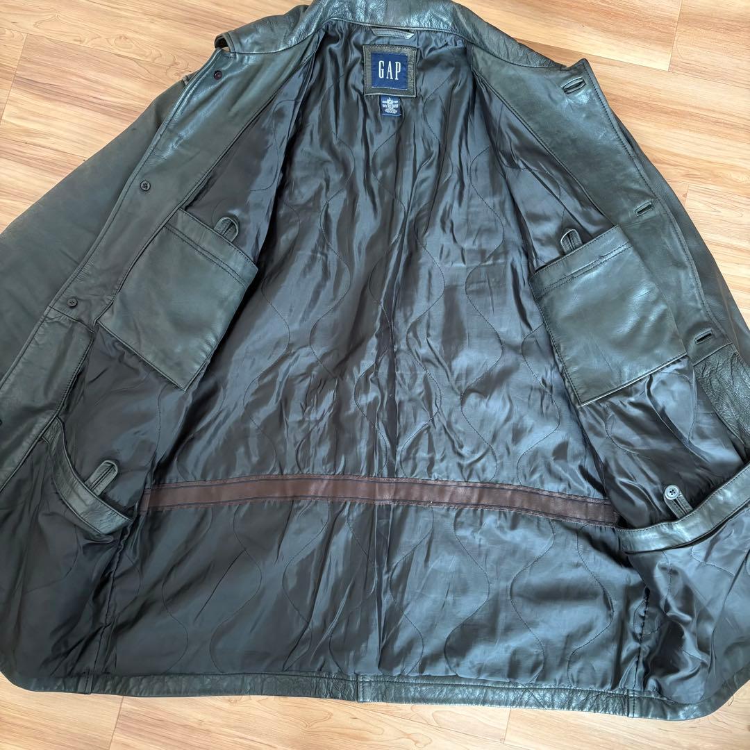 【美品】 old gap レザーカーコート 野村訓市氏着用Lsize