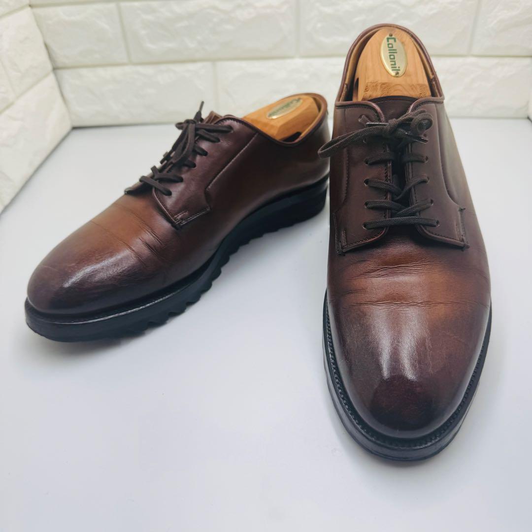 ジャコメッティ マルモラーダ シャークソール レザー シューズ 42 革靴