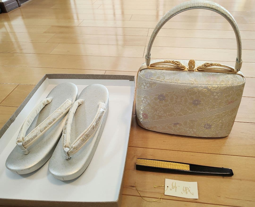 アラレちゃん☆礼装　和装バッグ草履セット　紗織　　和装バッグと草履セット