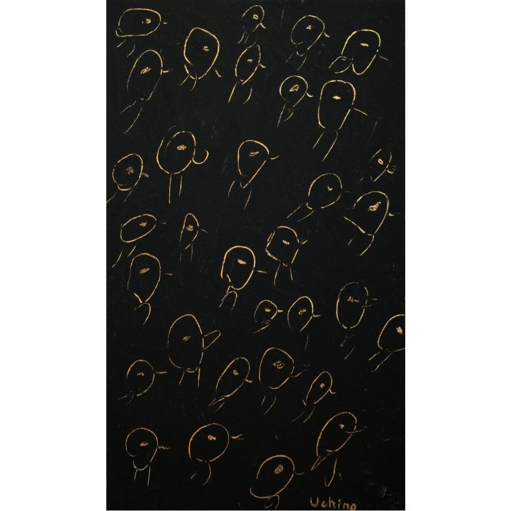 内野隆文　ラッシュアワーバード　絵画　M3号　現代美術　アート作品　鳥