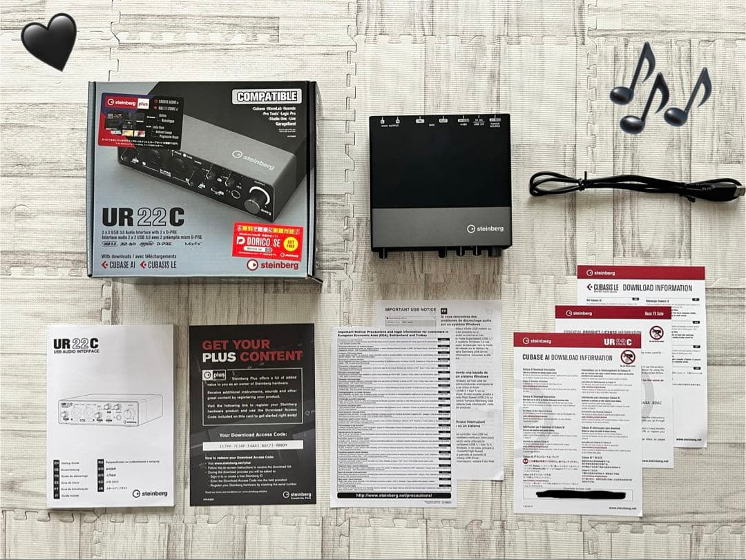 Steinberg IF UR22C グレイ&ブラック(付属品完備)