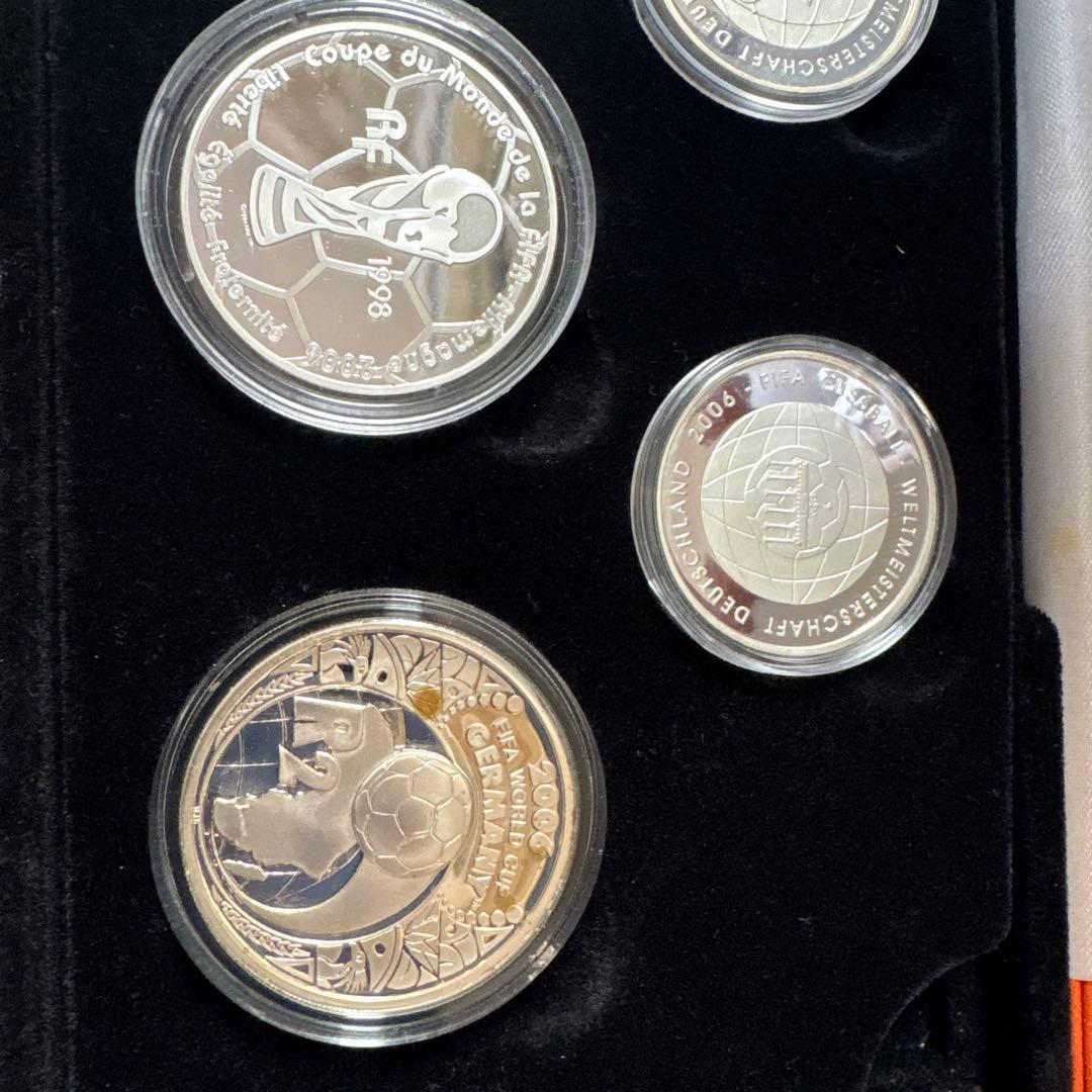 2006年 W杯ドイツ大会 公式記念銀貨セット【純銀含・5枚・重量122.9g】