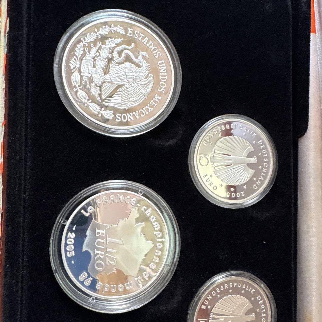 2006年 W杯ドイツ大会 公式記念銀貨セット【純銀含・5枚・重量122.9g】