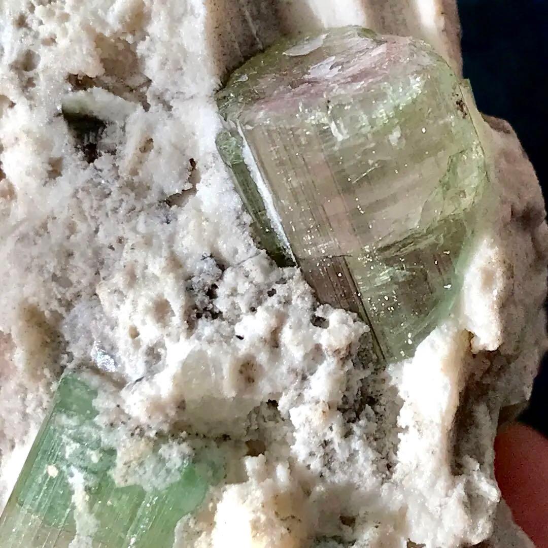 ウォーターメロントルマリン 原石 バイカラートルマリン トルマリン 鉱物標本