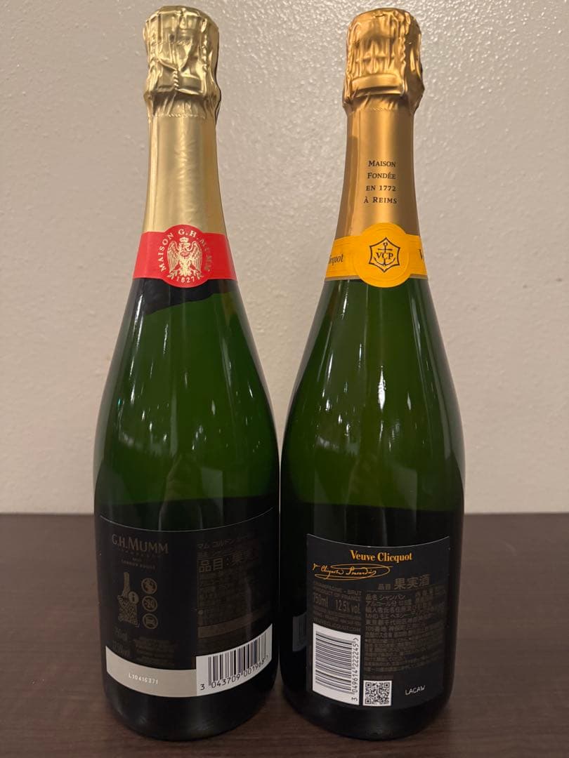 G.H. Mumm & Veuve Clicquot シャンパンセット