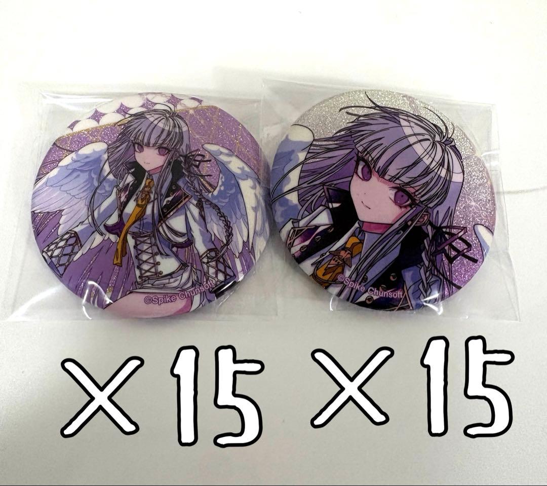 ダンガンロンパ 天使と悪魔 めつぶしあんこ 霧切響子 グリッター缶バッジ