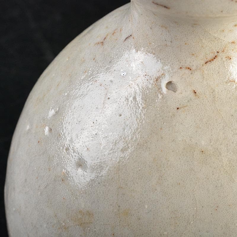 朝鮮美術　李朝　高麗白磁　徳利　金継ぎ直しあり　時代箱　M　R7479