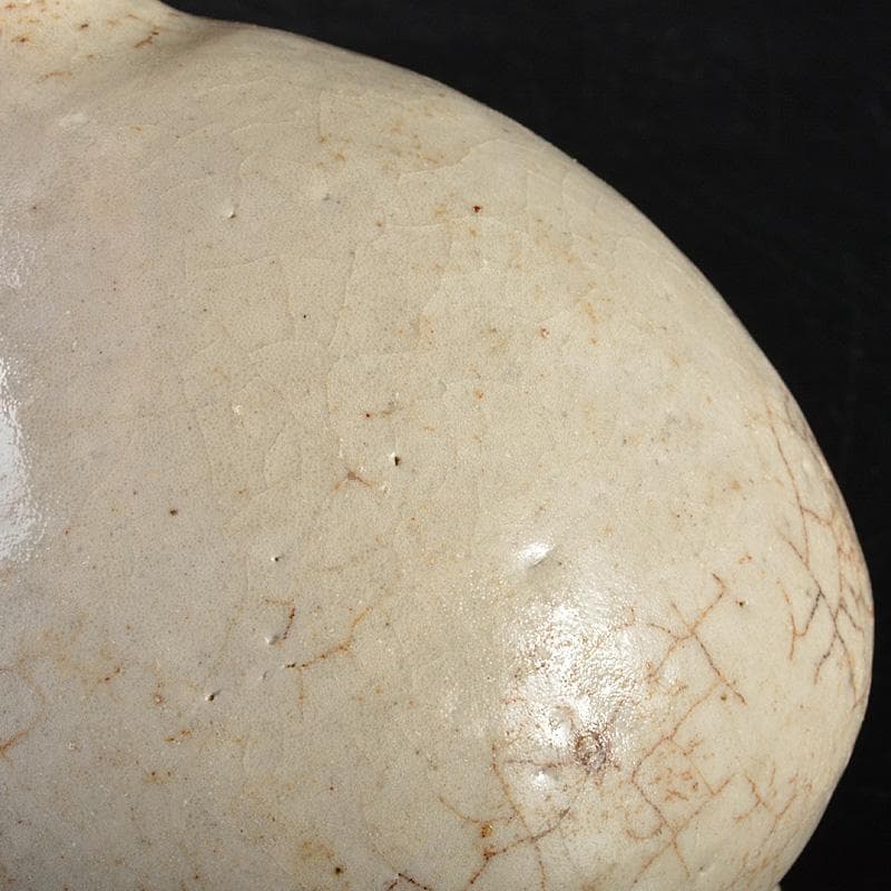 朝鮮美術　李朝　高麗白磁　徳利　金継ぎ直しあり　時代箱　M　R7479