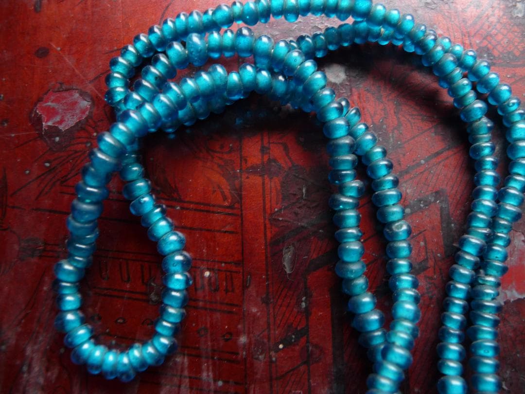 江戸ガラス　風鎮　大玉　伝統文様