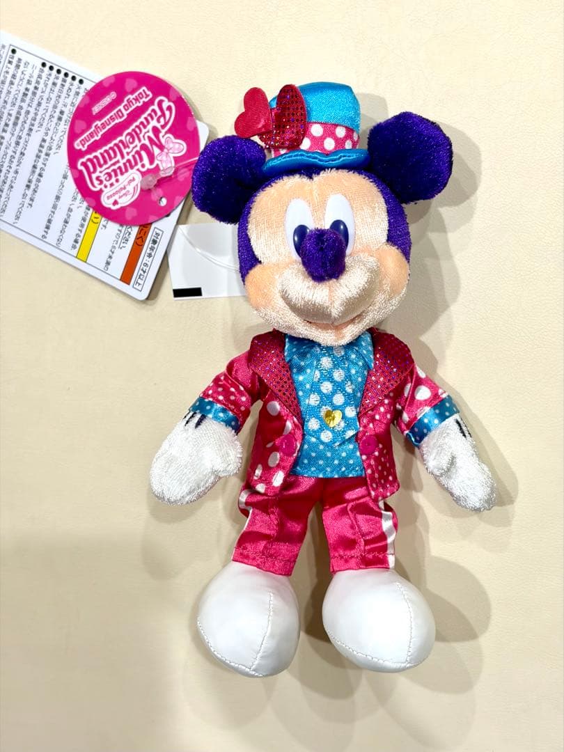 【美品】ディズニー パルパルーザ ミニー ファンダーランド ぬいぐるみバッジ