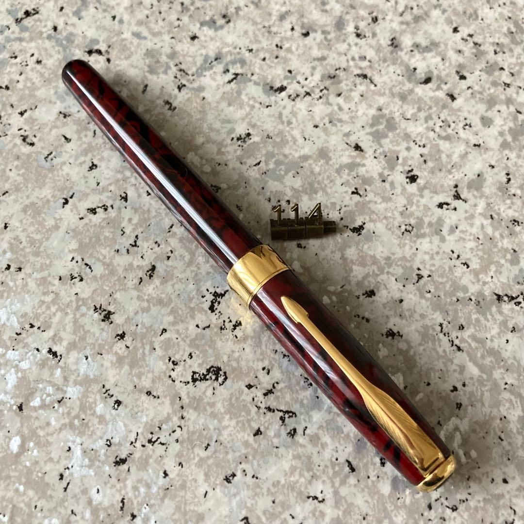 #114 オーバーホール済み 万年筆 パーカー SONNET P 18k