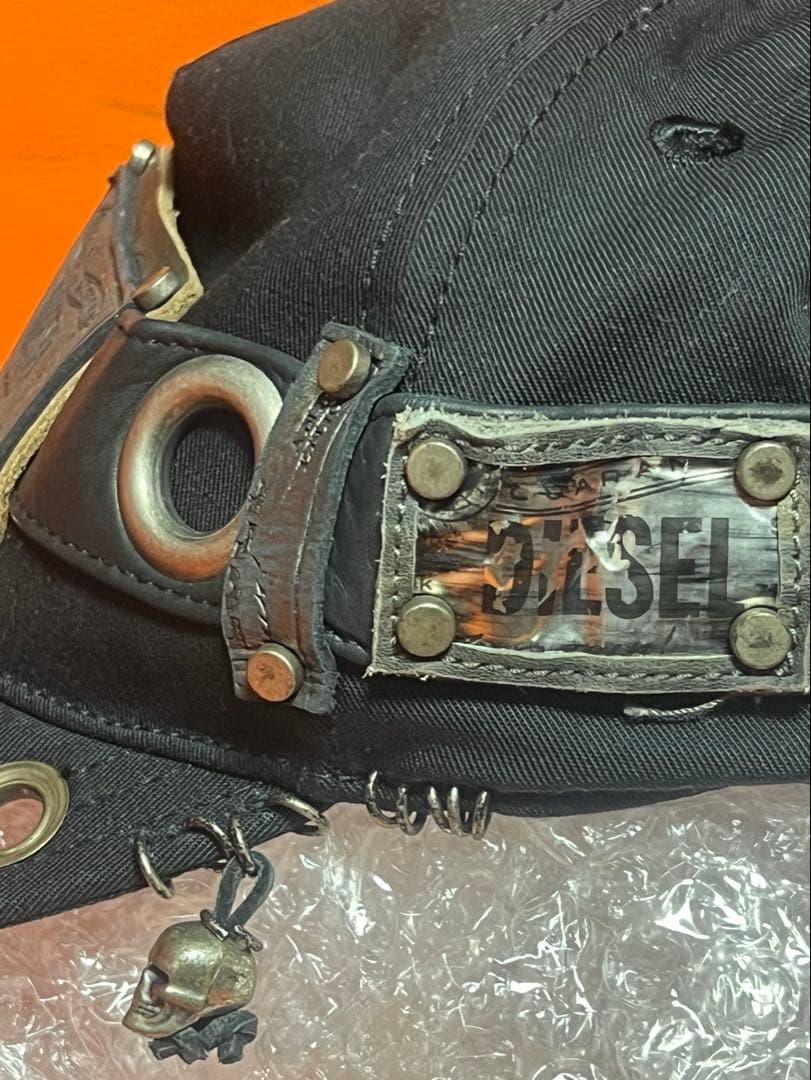 DIESEL ディーゼル　CAP ブラック　カスタムキャップ　アーカイブ