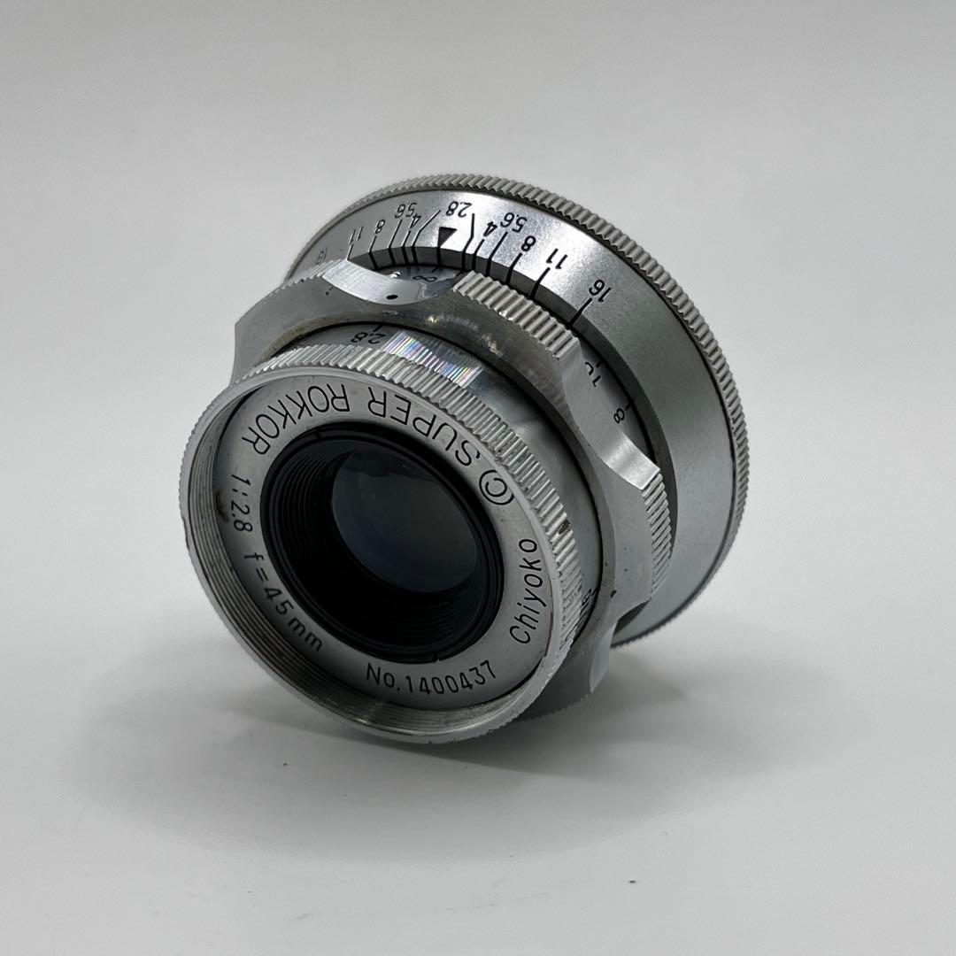 CHIYOKO SUPER ROKKOR 45mm f2.8 梅鉢 Lマウント