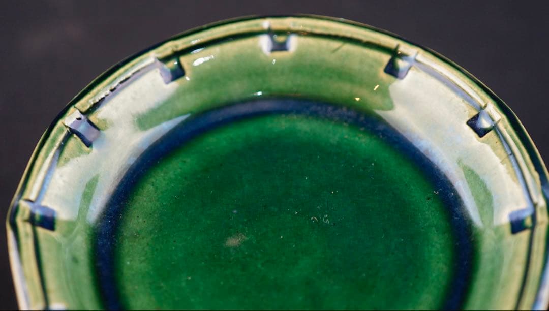 総織部高台皿 ５客揃 幸兵衛窯 加藤卓男