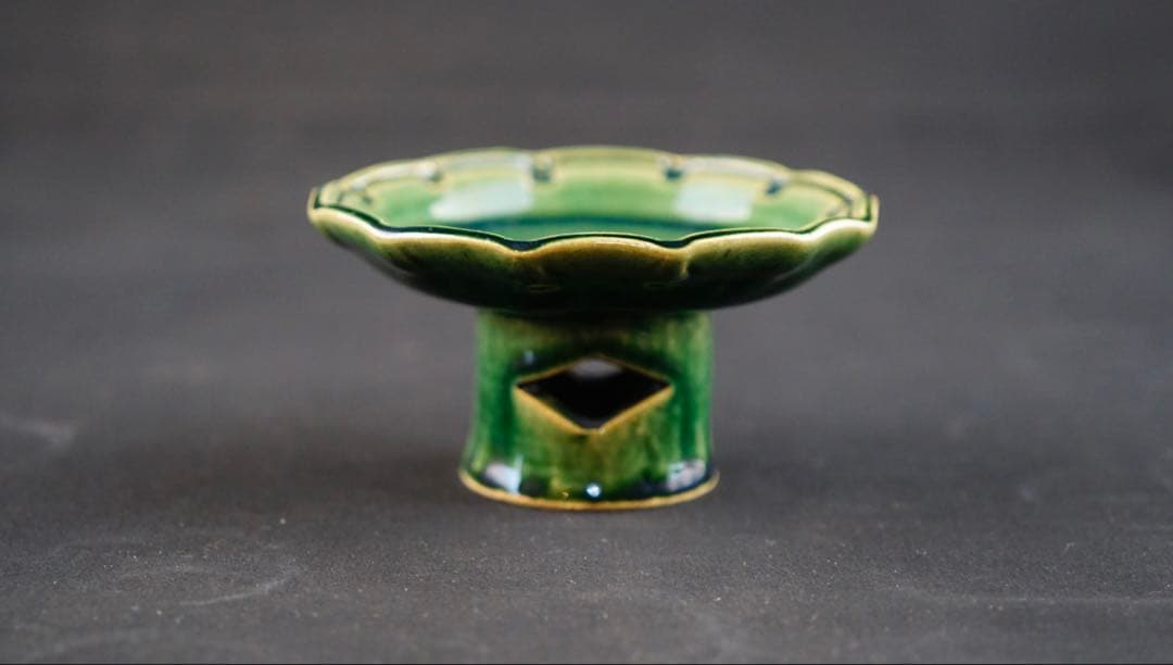 総織部高台皿 ５客揃 幸兵衛窯 加藤卓男