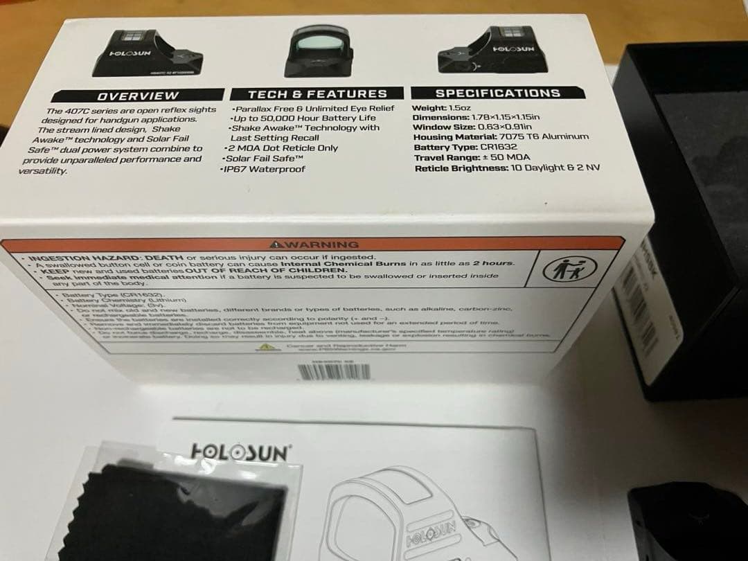 HOLOSUN ホロサンドットサイト　HS507C x2 ほぼ新品中古美品