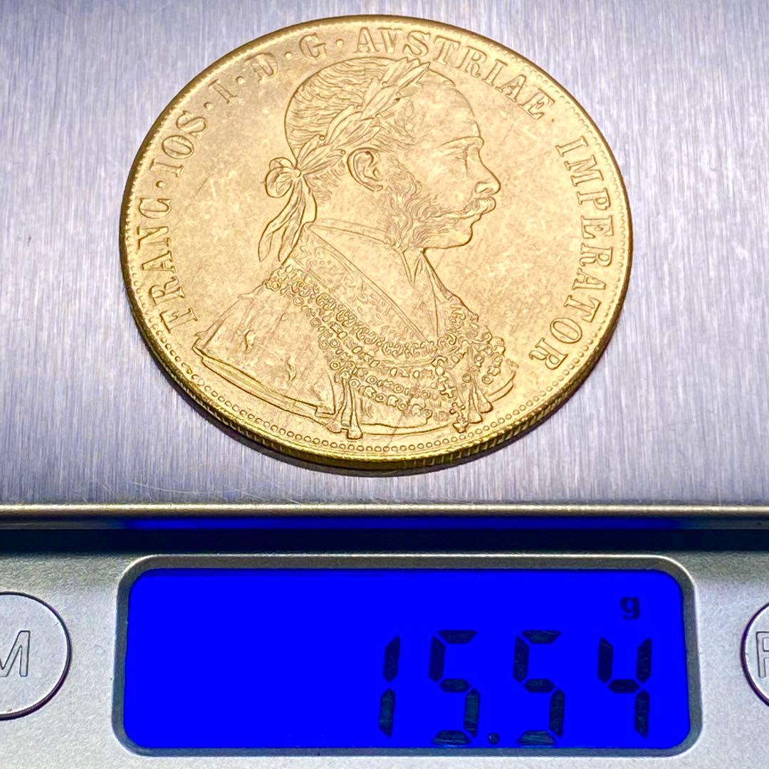 海外古銭　オーストリア　ダカット　双頭の鷲　　1915年