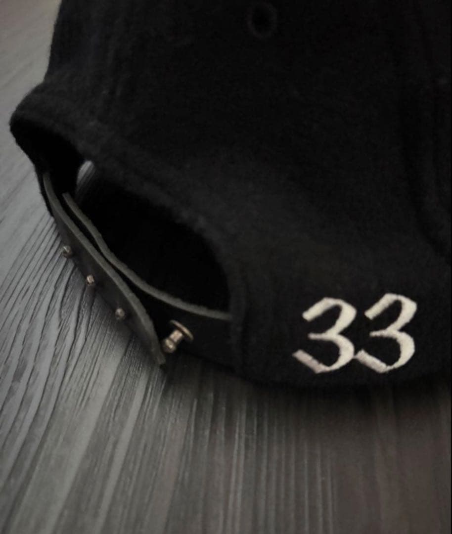 CHROME HEARTS／CHロゴ ウールベースボールキャップ ブラック