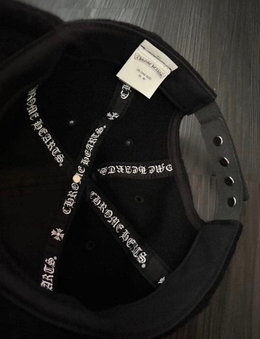 CHROME HEARTS／CHロゴ ウールベースボールキャップ ブラック