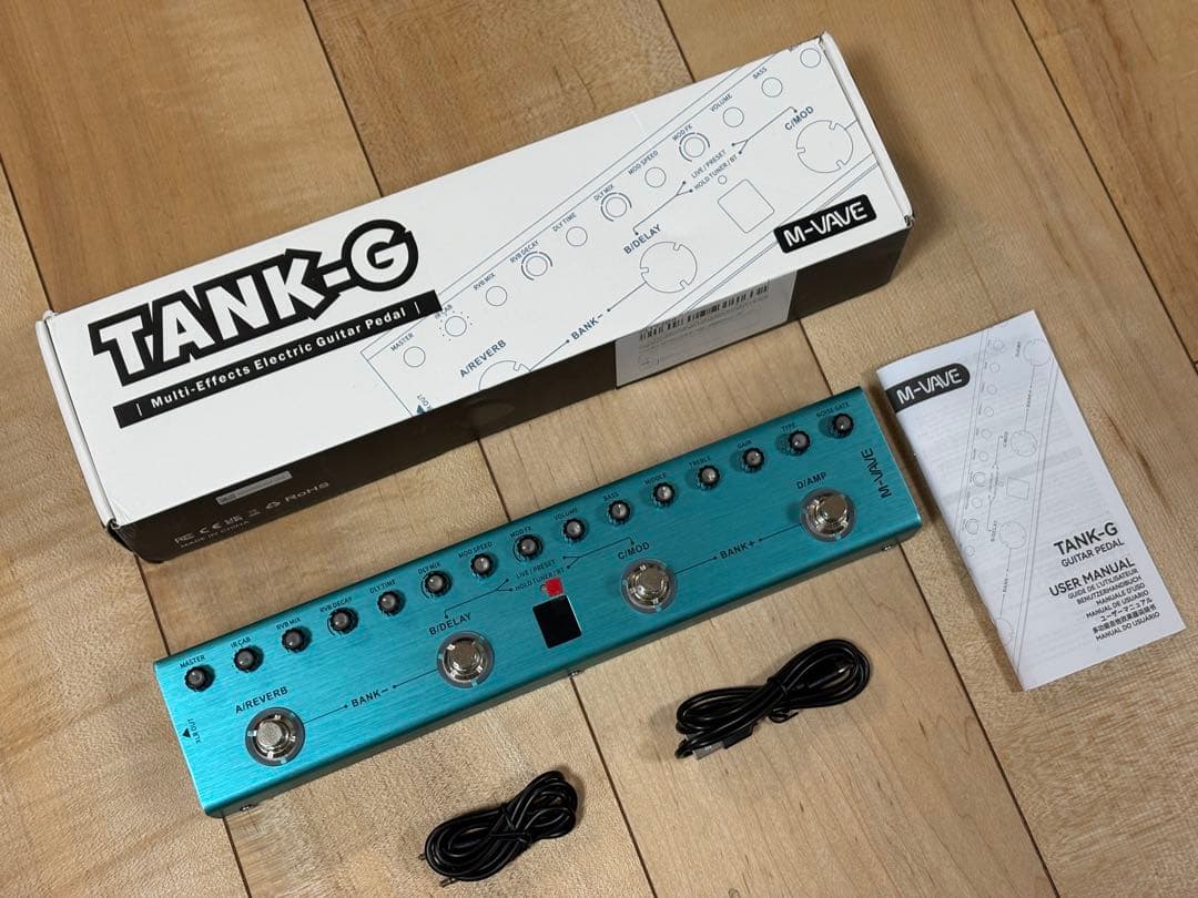 【新品同様】M-VAVE TANK-G バッテリー内蔵マルチエフェクター