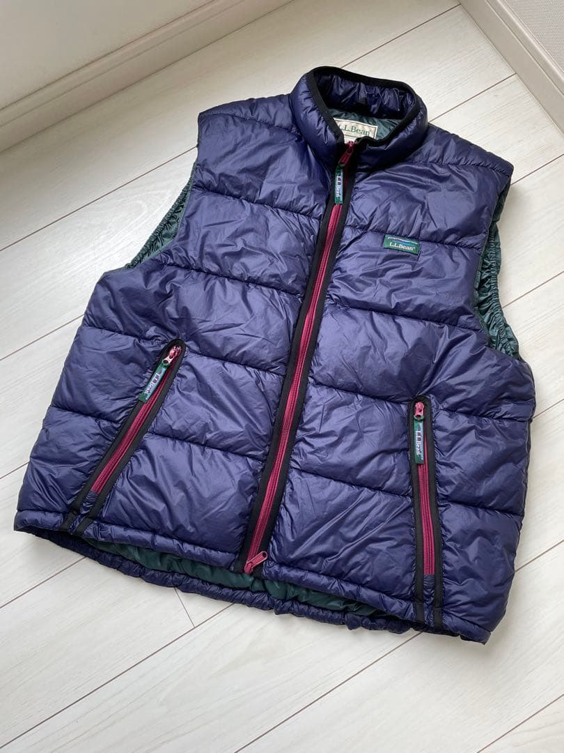 美品 復刻 LLBean プリマロフト ダウンベスト ビンテージ XL