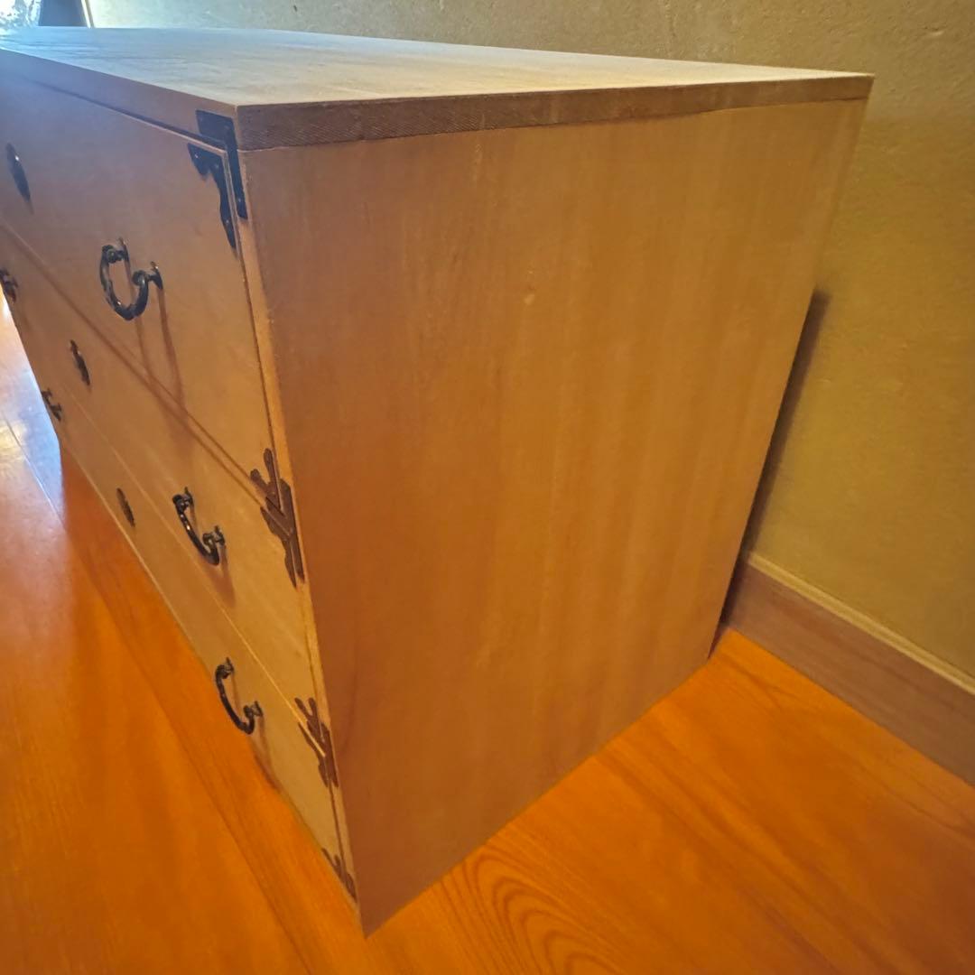 総桐箪笥｜防湿・防虫　和モダン　収納 レトロ タンス 3段　③