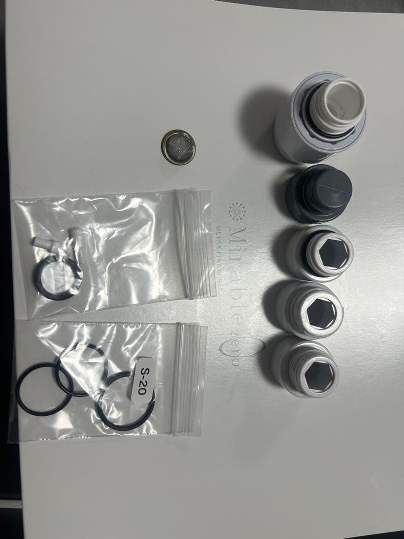 Mirable zero シャワーヘッド ホワイト/グレー　1回のみ使用