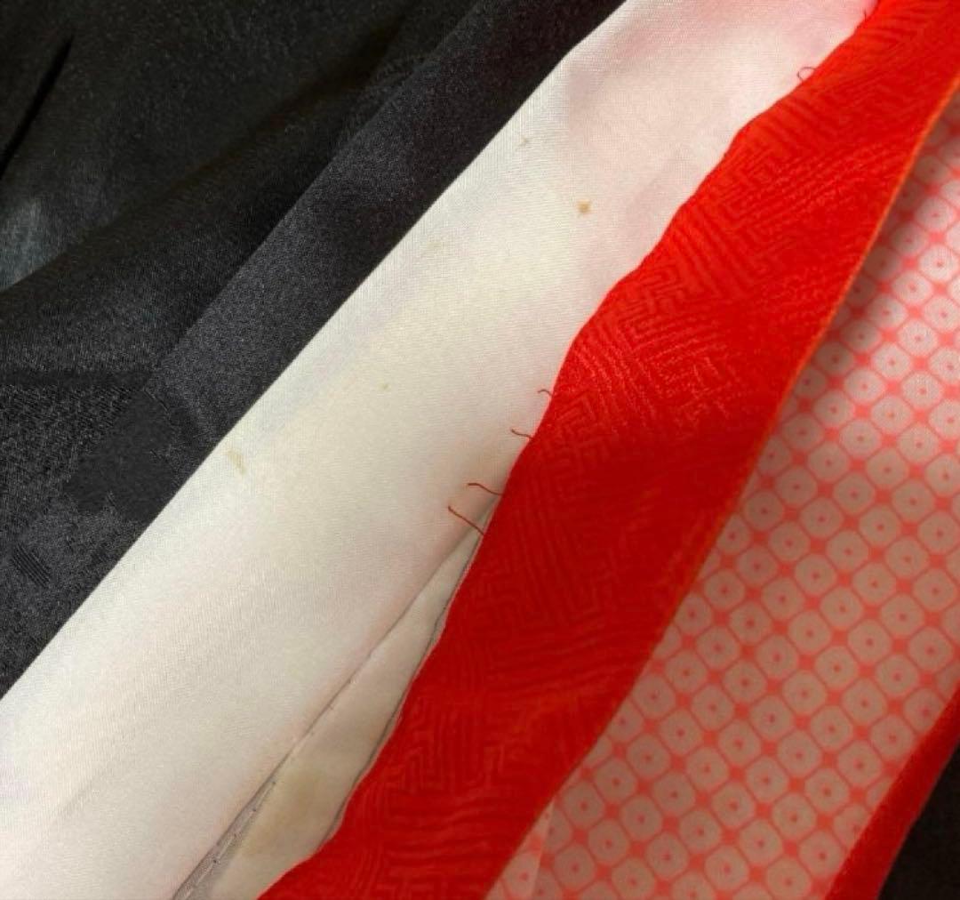 七五三 7歳 正絹着物 作り帯 バッグ草履小物セット子供 キッズ 女の子