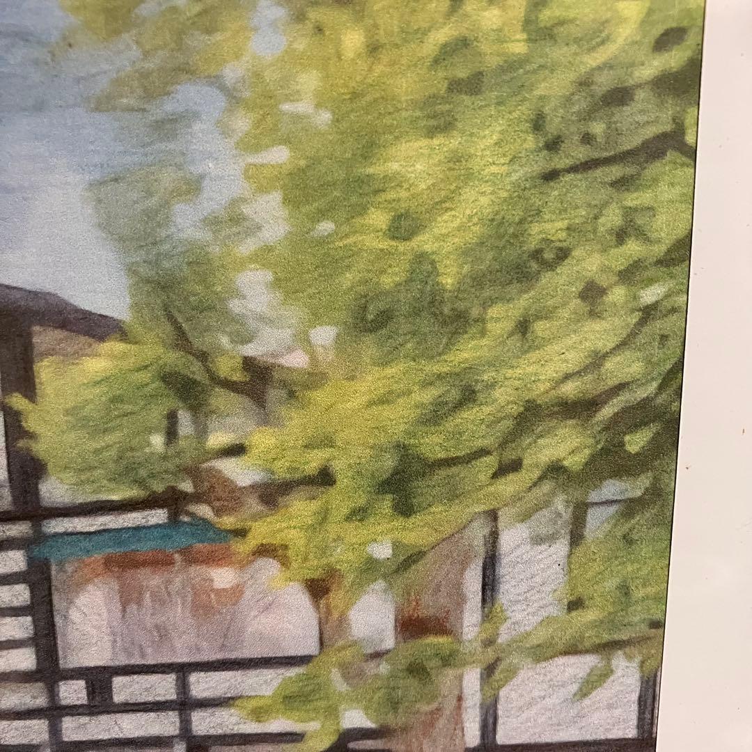 ジブリアート⑦ 風立ちぬより「万平ホテル」額装品　額縁寸法32.7㎝×24.0㎝