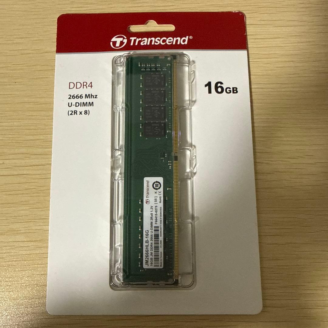 新品未開封！Transcend JM2666HLB-16G 16GB DDR4