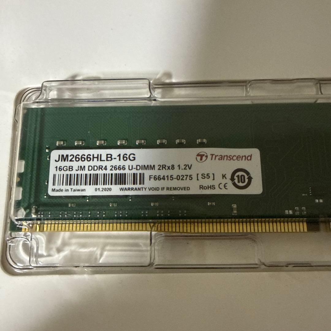 新品未開封！Transcend JM2666HLB-16G 16GB DDR4