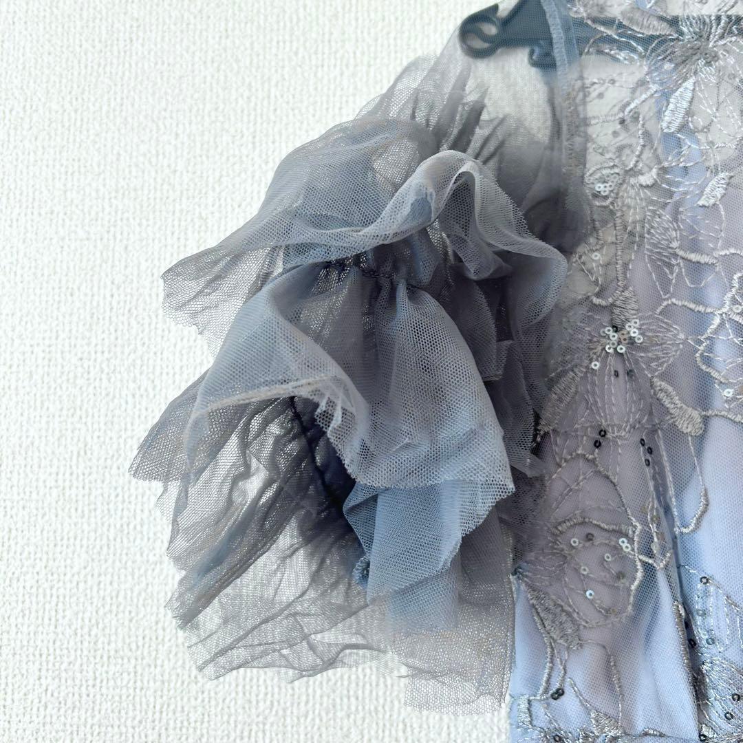 2回着用クリーニング済♡スパンコール パーティー ドレス 結婚式 お呼ばれワンピ