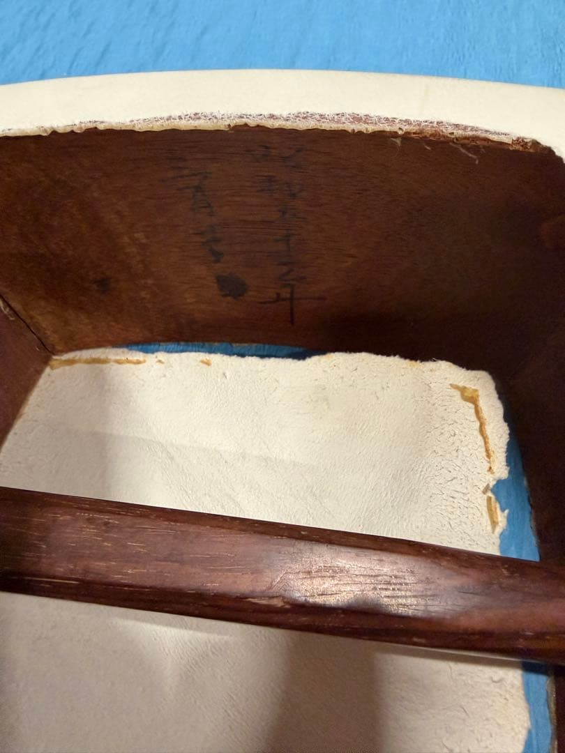 ケース付き　長唄三味線三味線本体 白 ひび割れあり