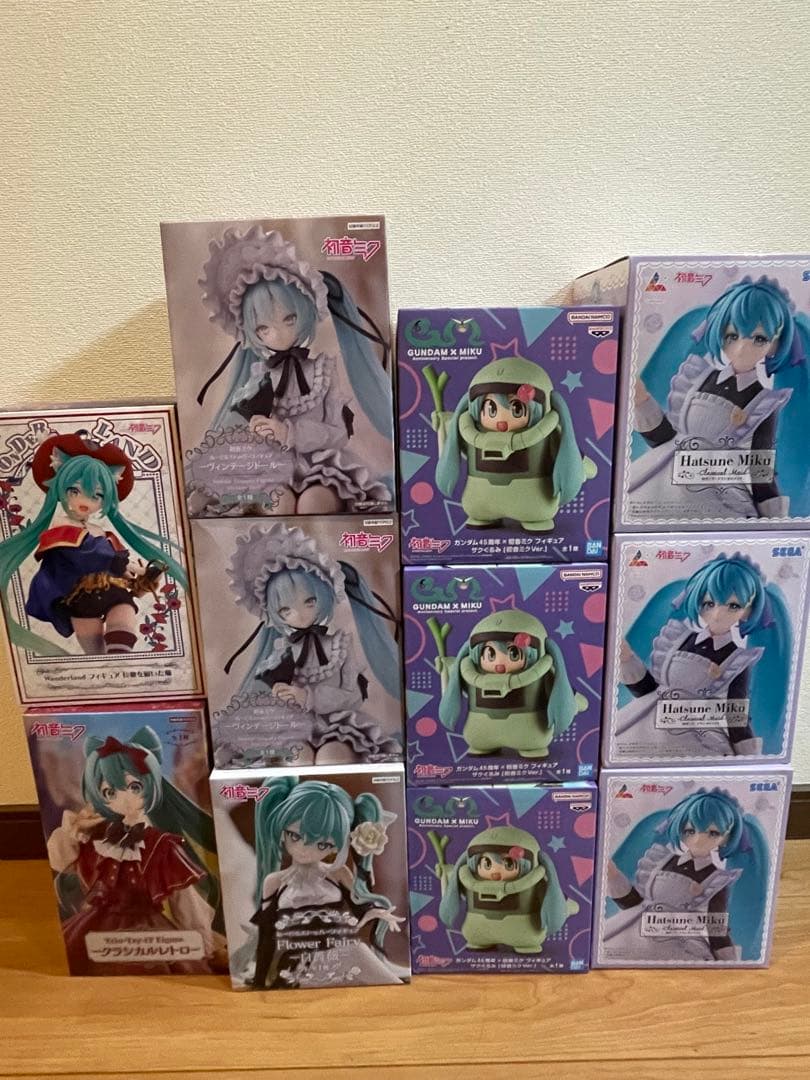 初音ミク　プライズ　フィギュア　まとめ ザクミク　ヴィンテージドール　長靴他