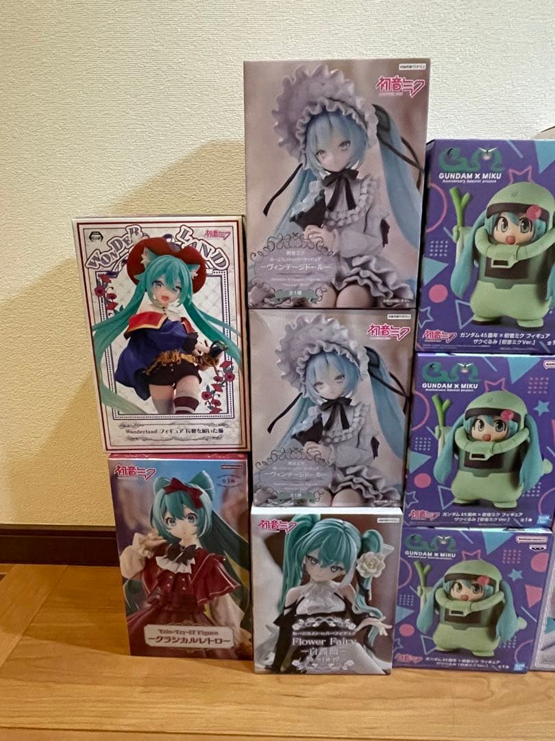 初音ミク　プライズ　フィギュア　まとめ ザクミク　ヴィンテージドール　長靴他