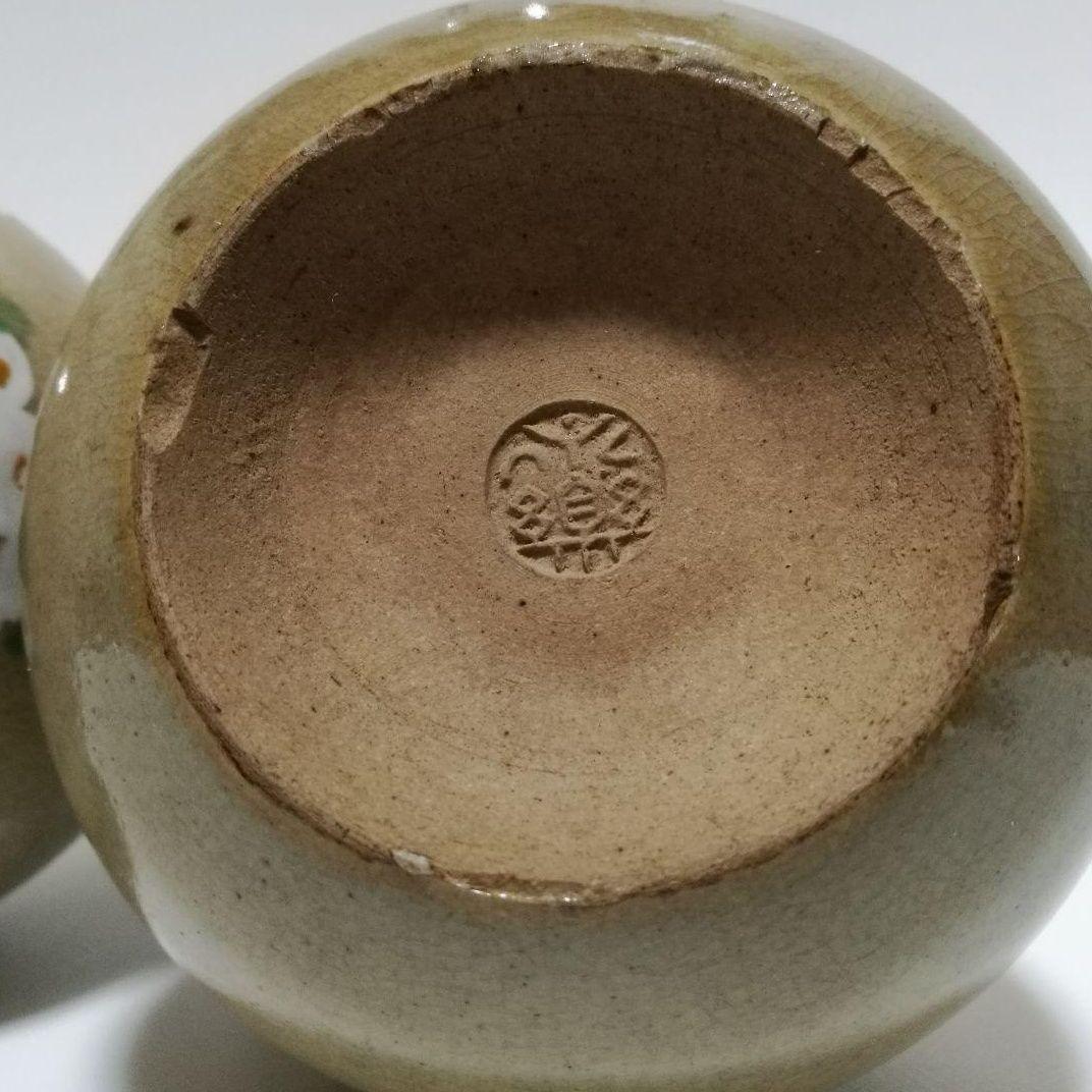 十二代 永楽善五郎　(和全)　菊図徳利一対 菊図徳利　一対