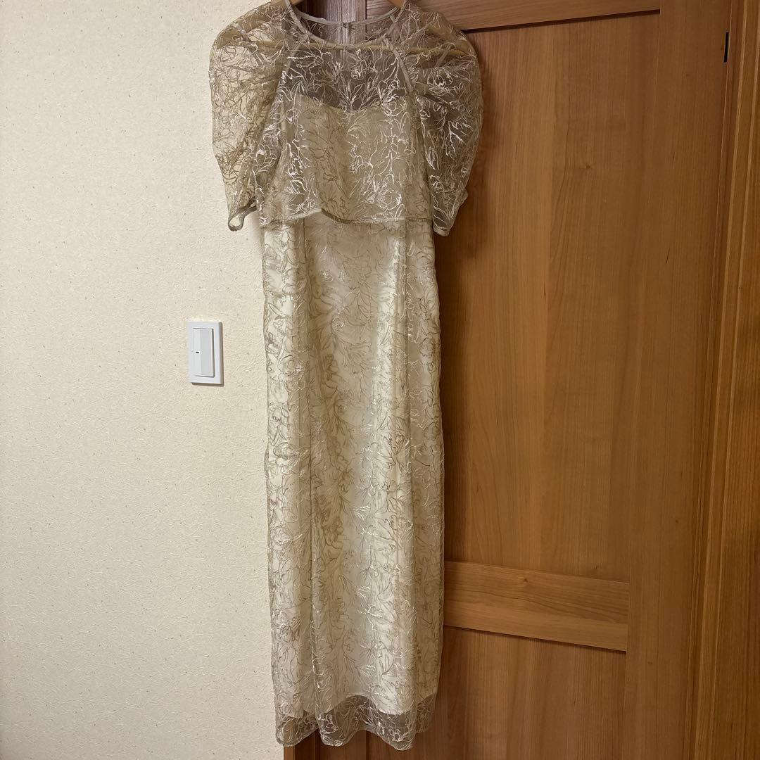 LE’RURE リルアー　刺繍レースレイヤードドレス　オケージョンドレス