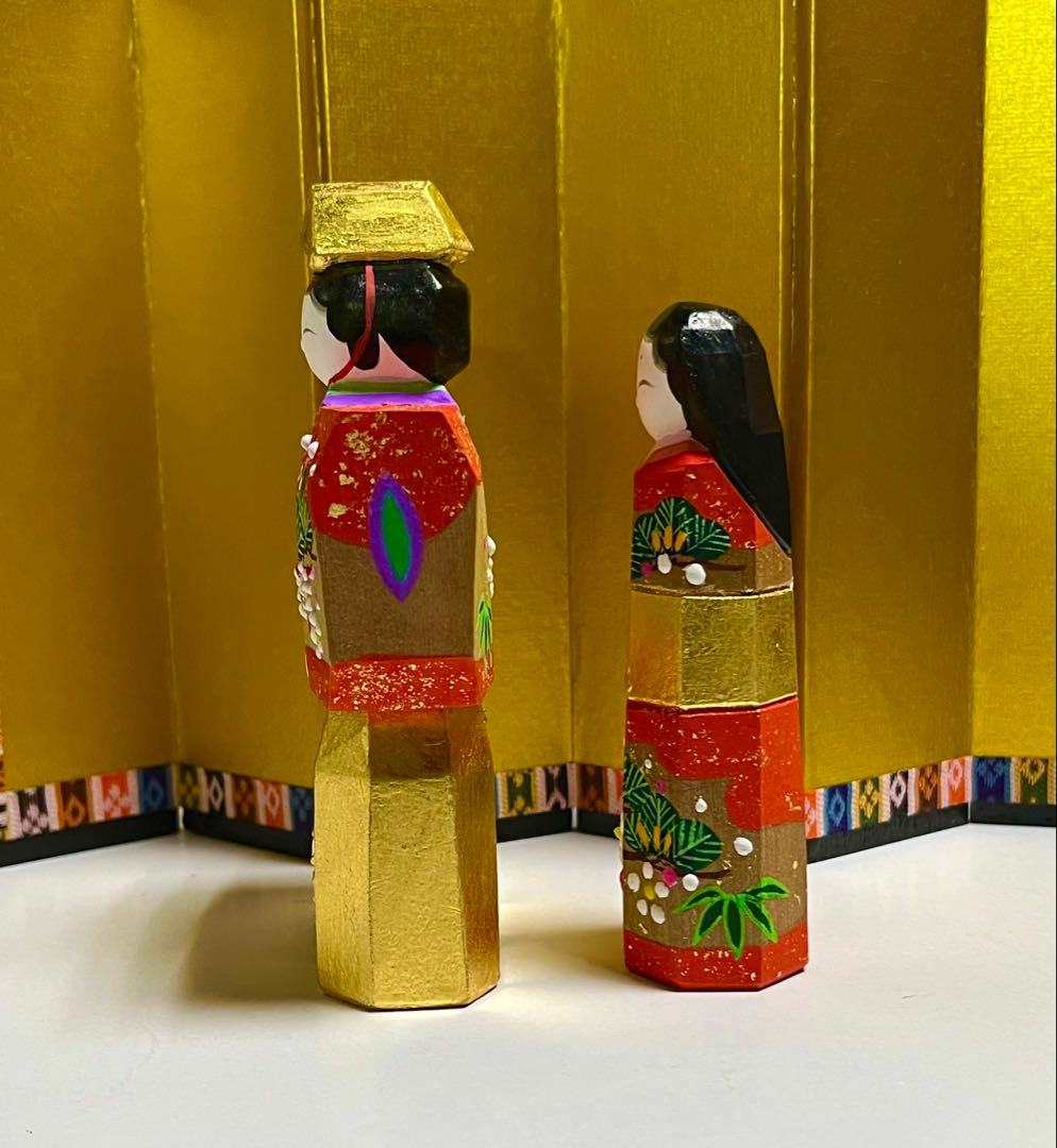 一刀彫 立雛 お雛祭り